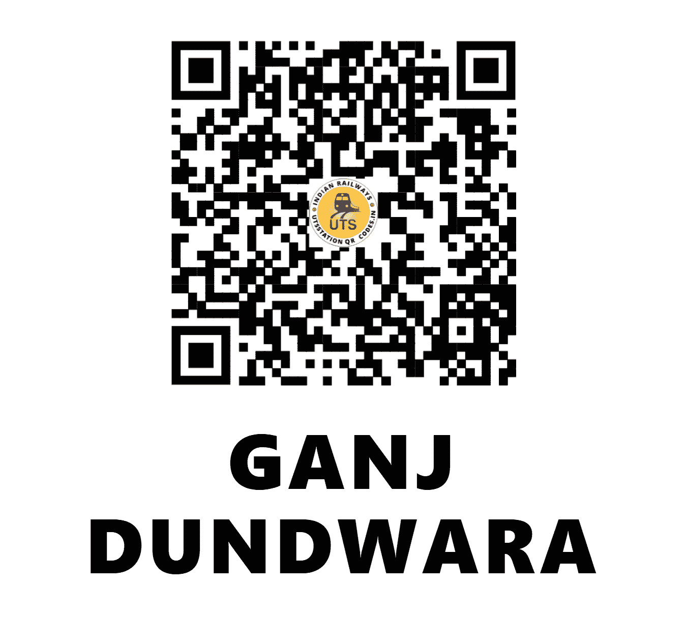 UTS QR Code for GANJ DUNDWARA - GWA (NE - UTTAR PRADESH)